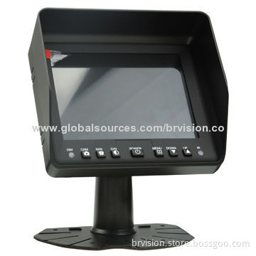Rear-view System, 5.0-inch TFT LCD Monitor, Two Video Input, 224 x 640 Pixels Resolution